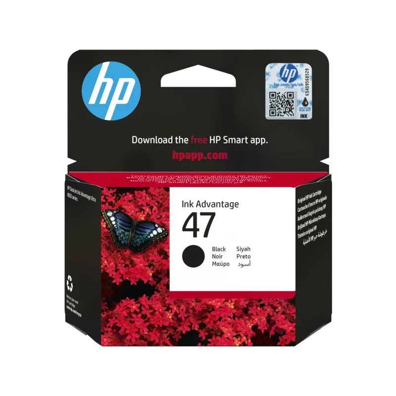 HP 47 6ZD21AE černá (black) originální cartridge