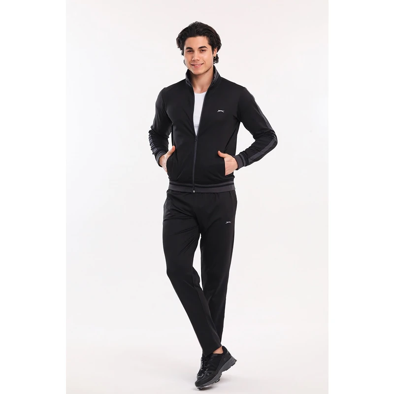 Slazenger Ruff Tracksuit Suit Black