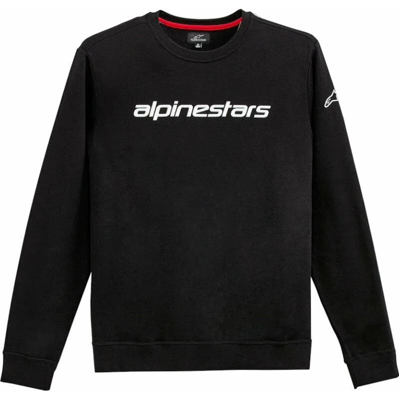 Alpinestars Linear Crew Fleece Black/White XL Mikina