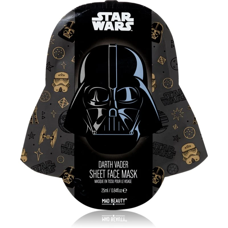 Mad Beauty Star Wars Darth Vader antioxidační plátýnková maska s extraktem z čajovníku 25 ml