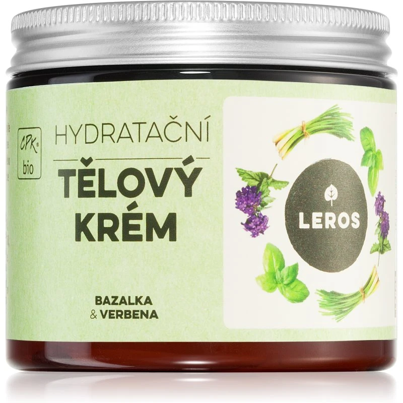 Leros Tělový krém bazalka & verbena tělový krém pro výživu a hydrataci 200 ml