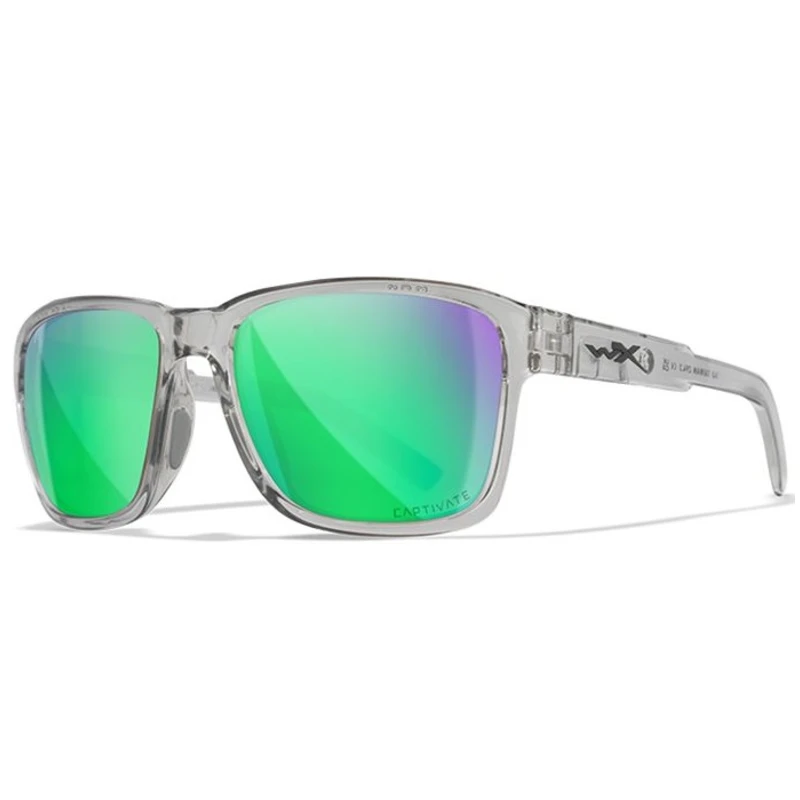 Wiley x polarizační brýle trek captivate polarized green mirror amber gloss crystal light grey