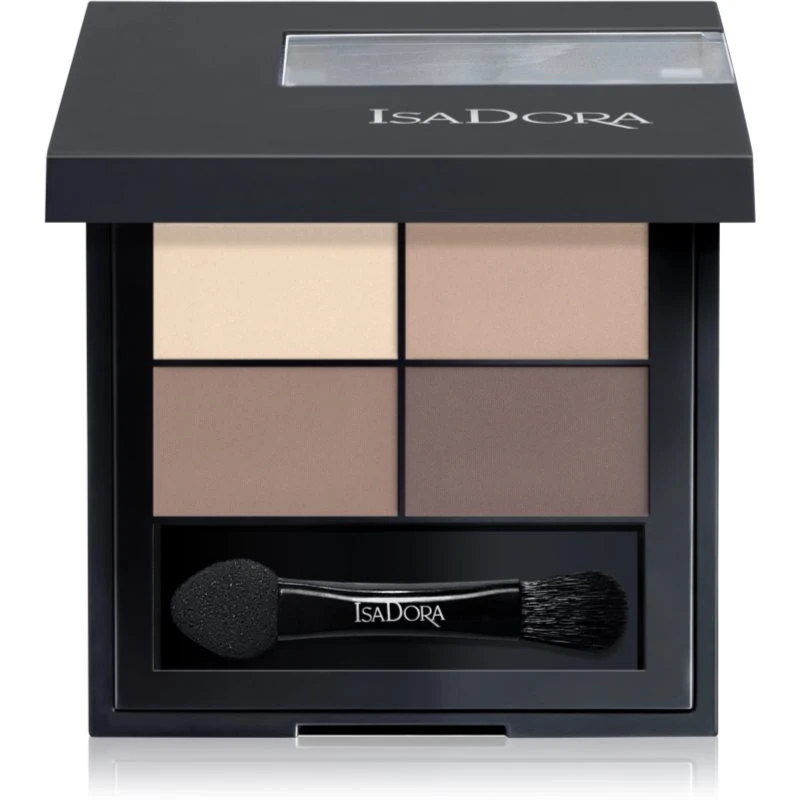 IsaDora Eye Shadow Quartet paletka očních stínů odstín 01 Muddy Nudes 3,5 g