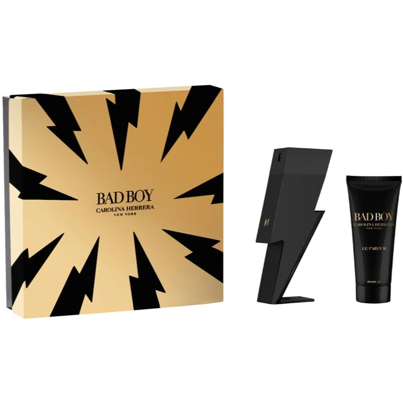 Carolina Herrera Bad Boy Le Parfum dárková kazeta parfémovaná voda 100 ml + sprchový gel 100 ml pro muže