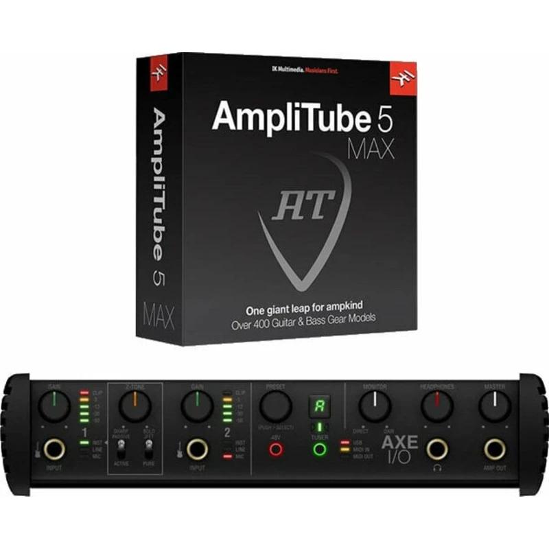 IK Multimedia AXE I/O + AmpliTube 5 MAX Bundle