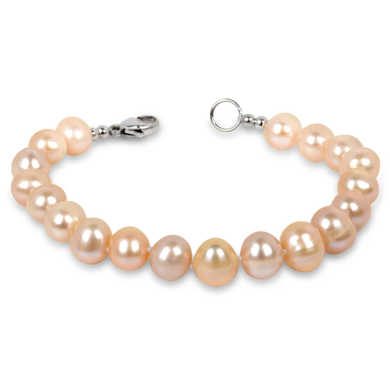 JwL Luxury Pearls Náramek z pravých lososových perel JL0142