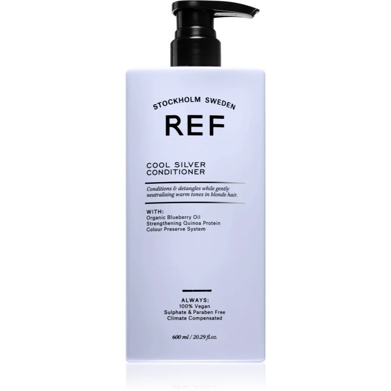 REF Cool Silver Conditioner hydratační kondicionér neutralizující žluté tóny 600 ml