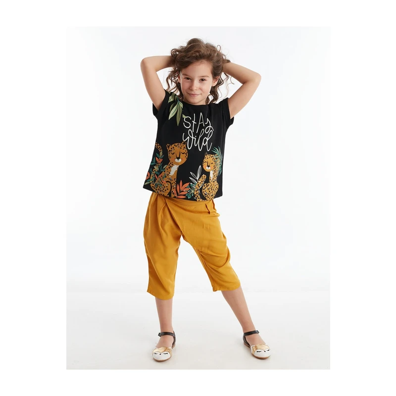 Denokids Stay Leo Girl Capri Suit