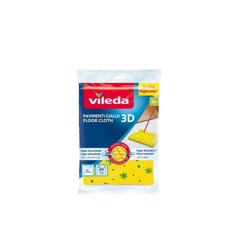 Vileda Floor Cloth 3D - hadr na podlahu - 50 × 60 cm