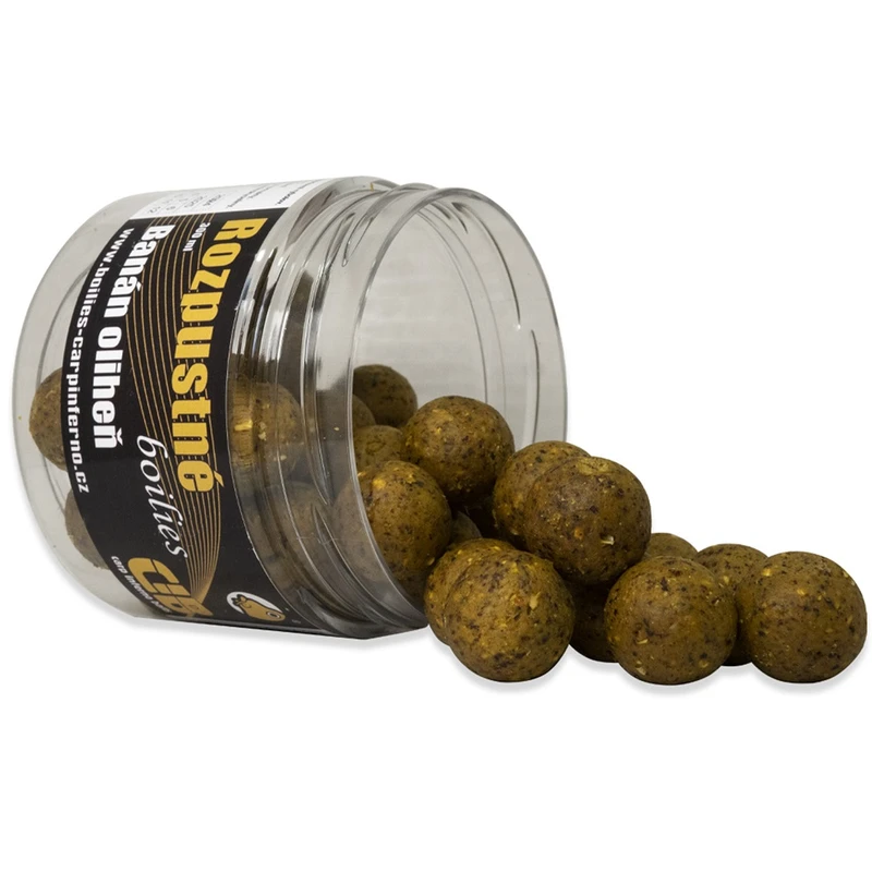 Carp inferno rozpustné boilies nutra line banán oliheň - 300 ml 20 mm