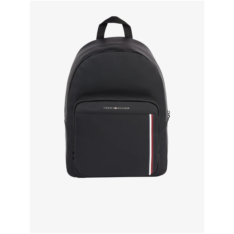 Černý pánský batoh Tommy Hilfiger Pique Backpack - Pánské