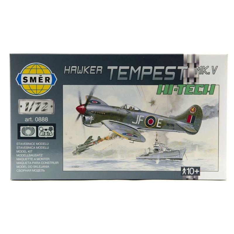 Model Hawker Tempest MK.V HI TECH 1:72 14,2x17,3cm v krabici 25x14,5x4,5cm