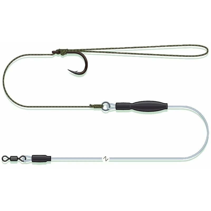 MADCAT Pop-Up Pellet Rig Green-Transparentní 0,95 mm # 3 70 cm