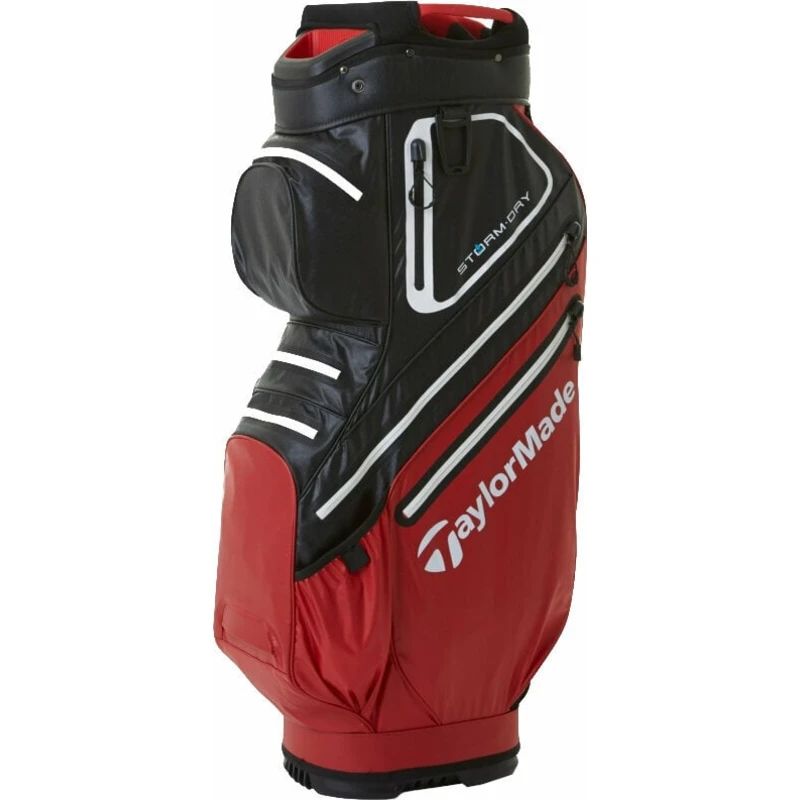 TaylorMade Storm Dry Cart Bag Red/Black Cart Bag