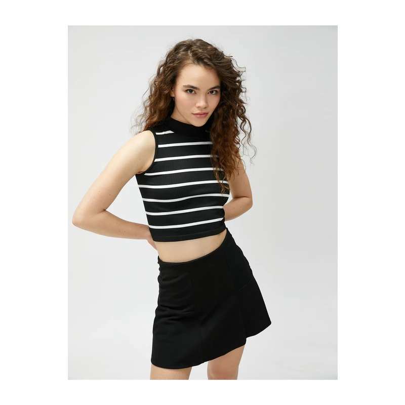 Koton Mini Shorts Skirt with Flared Ruffles