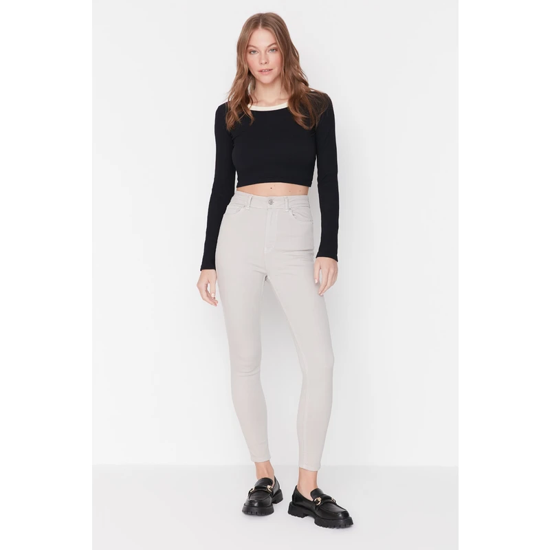 Trendyol Stones Normal Waist Skinny Jeans