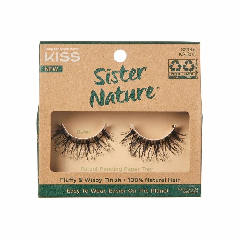 KISS Nalepovací řasy ECO přírodní Sister Nature Lash 1 pár Willow