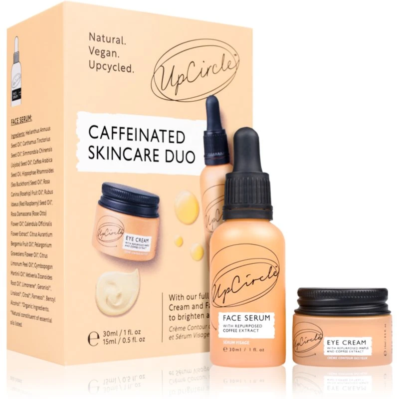 UpCircle Caffeinated Skincare Duo dárková sada (pro rozjasnění a hydrataci)