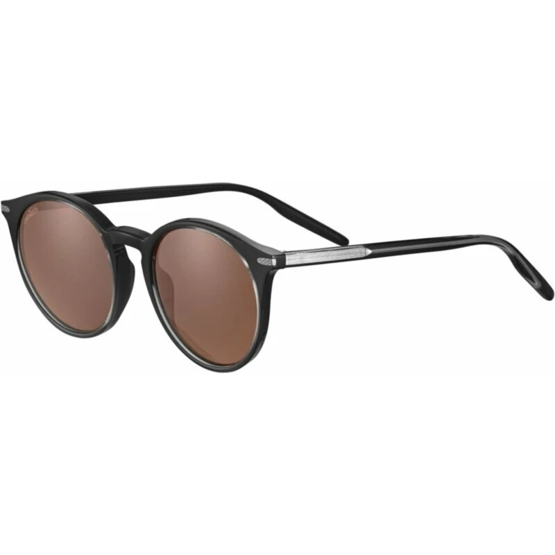 Serengeti Leonora Shiny Transparent Black/Mineral Polarized Drivers