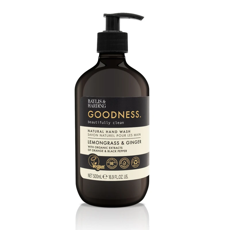 Baylis & Harding Goodness Lemongrass & Ginger přírodní tekuté mýdlo na ruce 500 ml