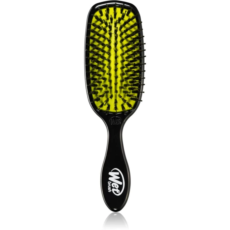 Wet Brush Shine Enhancer kartáč pro lesk a hebkost vlasů Black-Yellow 1 ks