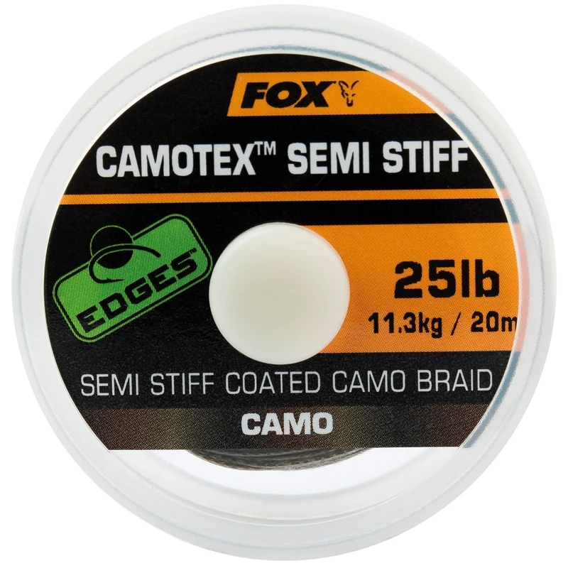 Fox Fishing Edges Camotex Semi Stiff Camo 25 lbs-11,3 kg 20 m