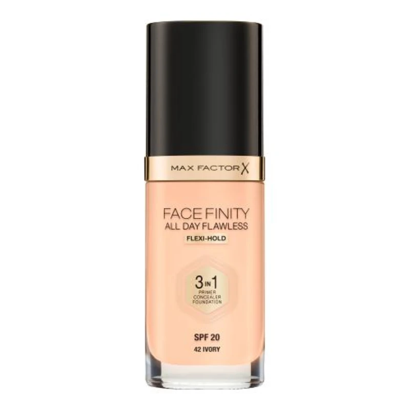 Max Factor Facefinity All Day Flawless dlouhotrvající make-up SPF 20 odstín 42 Ivory 30 ml