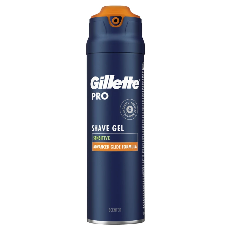 Gillette Pro Sensitive gel na holení pro muže 200 ml