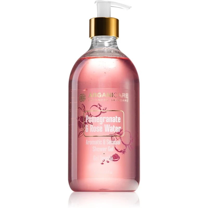 Arganicare Pomegrenate & Rose Water opojný sprchový gel 500 ml