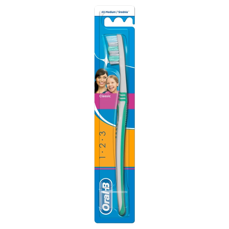 Oral B 1-2-3 Classic Care zubní kartáček medium