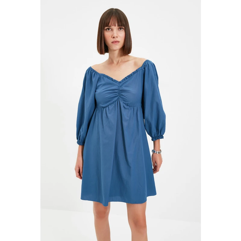 Trendyol Indigo Collar Detailed Dress