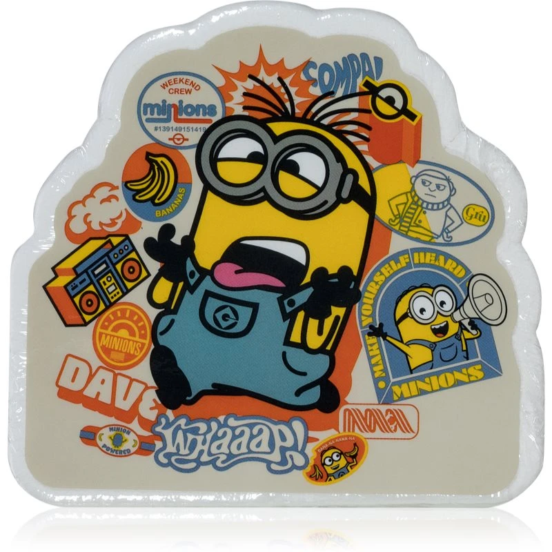 Minions The Rise of Gru Bath Fizzers šumivé tablety do koupele Dave White 60 g