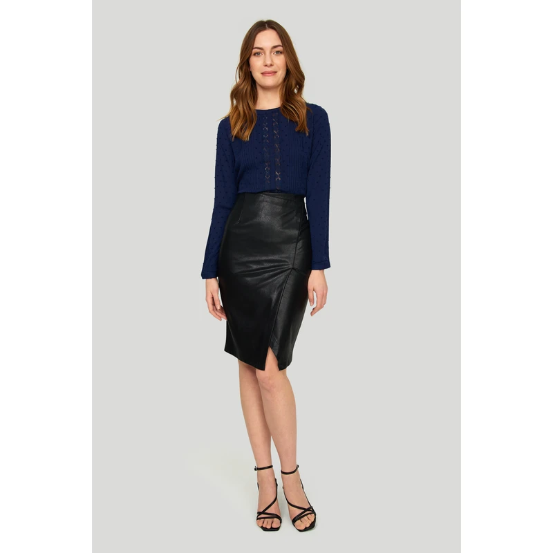 Greenpoint Woman's Blouse BLK01200 Navy Blue