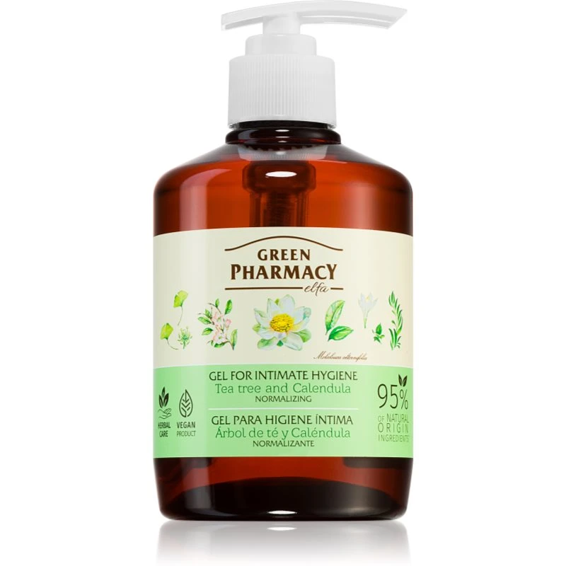 Green Pharmacy Body Care Marigold & Tea Tree gel na intimní hygienu 370 ml