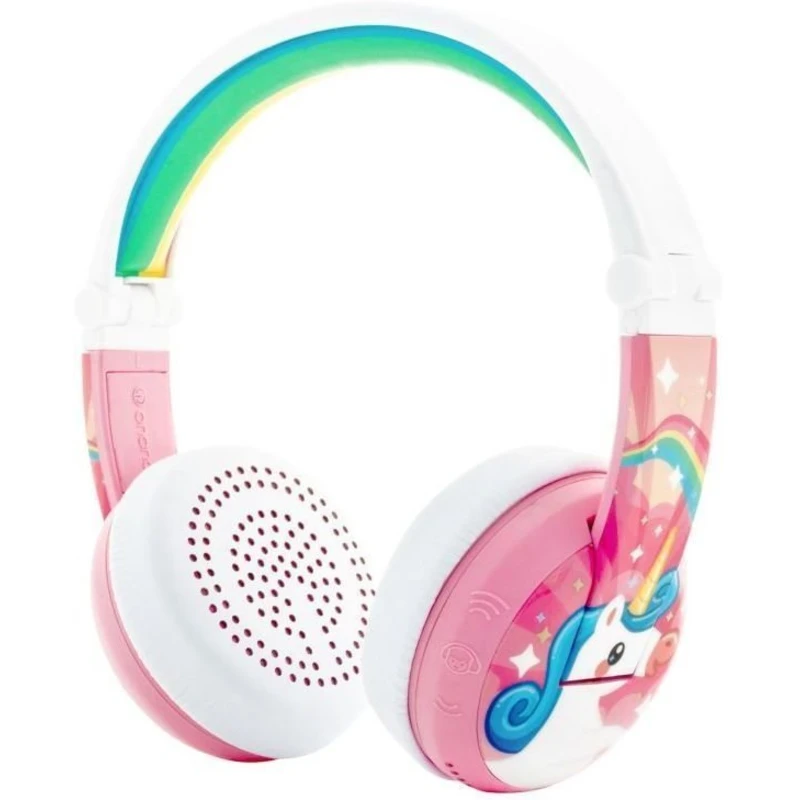 Bluetooth®, kabelová dětské náhlavní sada On Ear Stereo onanoff Wave Einhorn BT-BP-WV-UNICORN, růžová