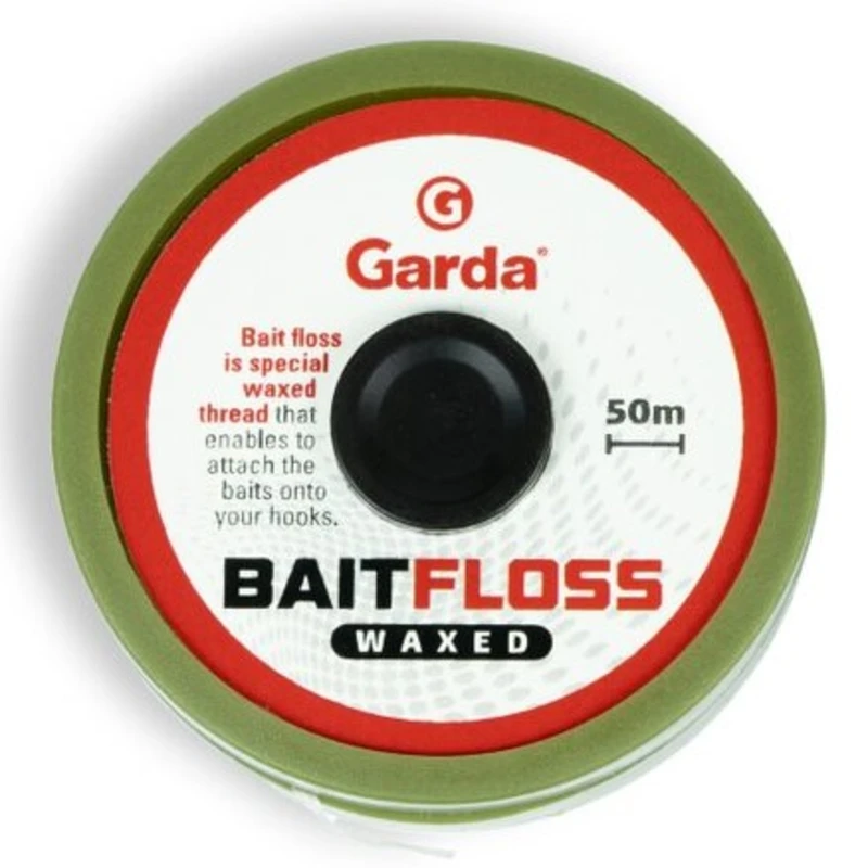 Garda šňůrka na nástrahy bait floss waxed 50 m