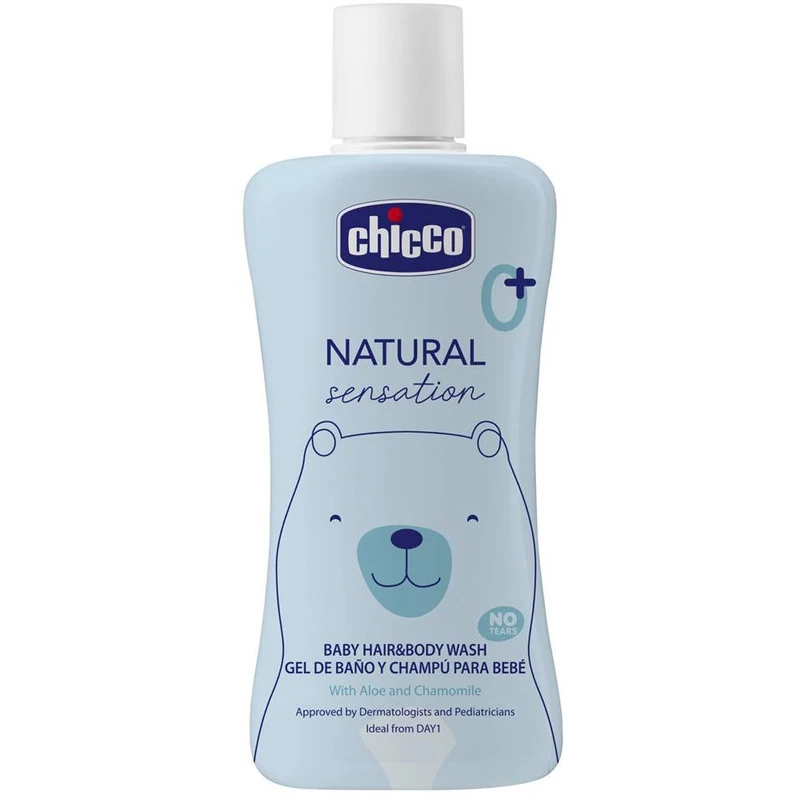 Chicco Natural Sensation Baby šampon a sprchový gel pro děti od narození 0+ 200 ml