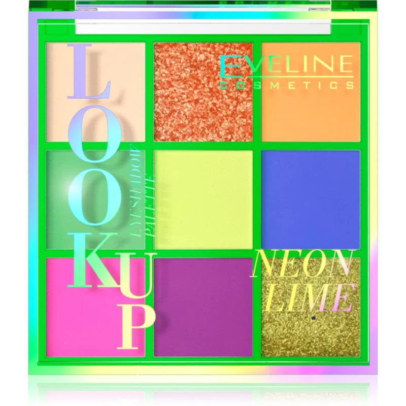 Eveline Cosmetics Look Up Neon Lime paletka očních stínů 10,8 g