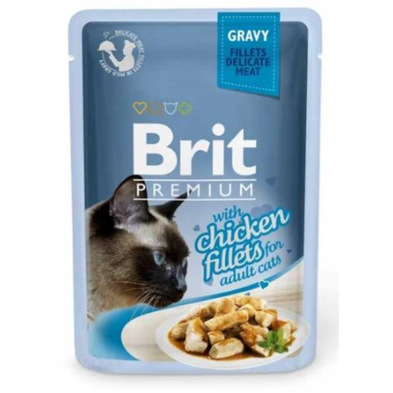 Brit Premium Cat Delicate Fillets ve šťávě s kuřetem 85g