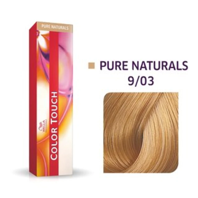 Wella Professionals Color Touch Pure Naturals profesionální demi-permanentní barva na vlasy s multi-dimenzionálním efektem 9/03 60 ml