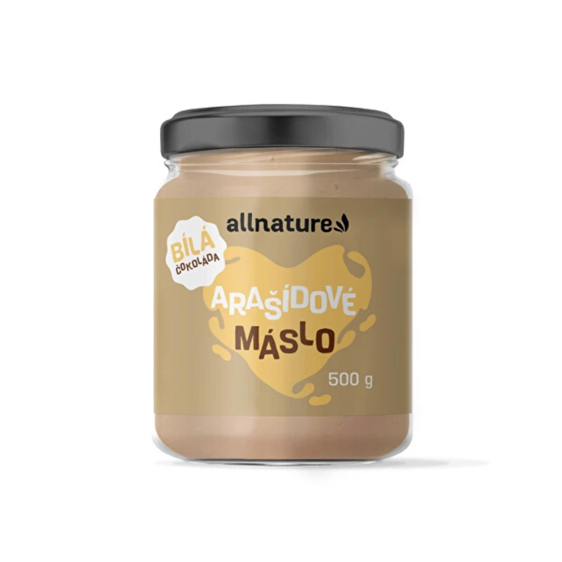 Allnature Arašídové máslo s bílou čokoládou 500 g