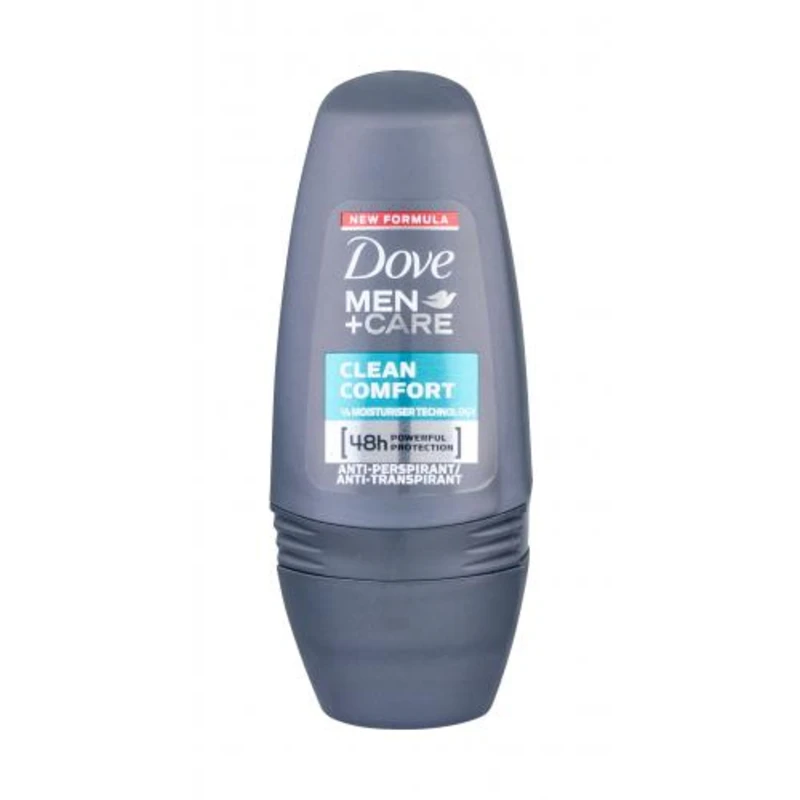 Dove Men + Care Clean Comfort 48h 50 ml antiperspirant pro muže bez alkoholu; roll-on