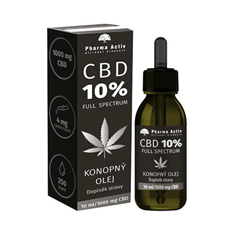 Pharma Activ Konopný olej CBD 10% 1000 mg 10 ml