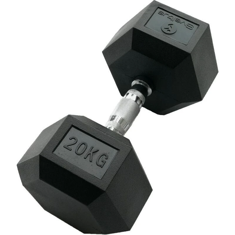 Sveltus Hexagonal Dumbbell 20 kg Černá