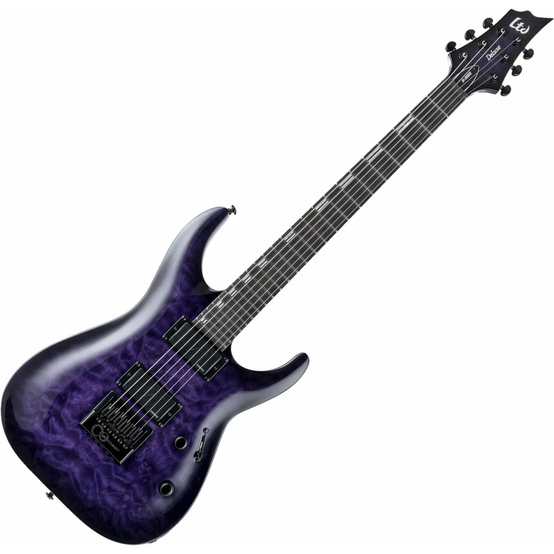 ESP LTD H-1000 Evertune QM See Thru Purple Sunburst