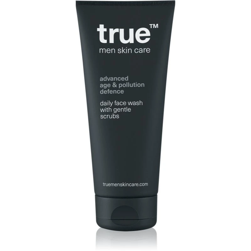 true men skin care Daily face wash with gentle scrubs exfoliační čisticí gel pro muže 200 ml