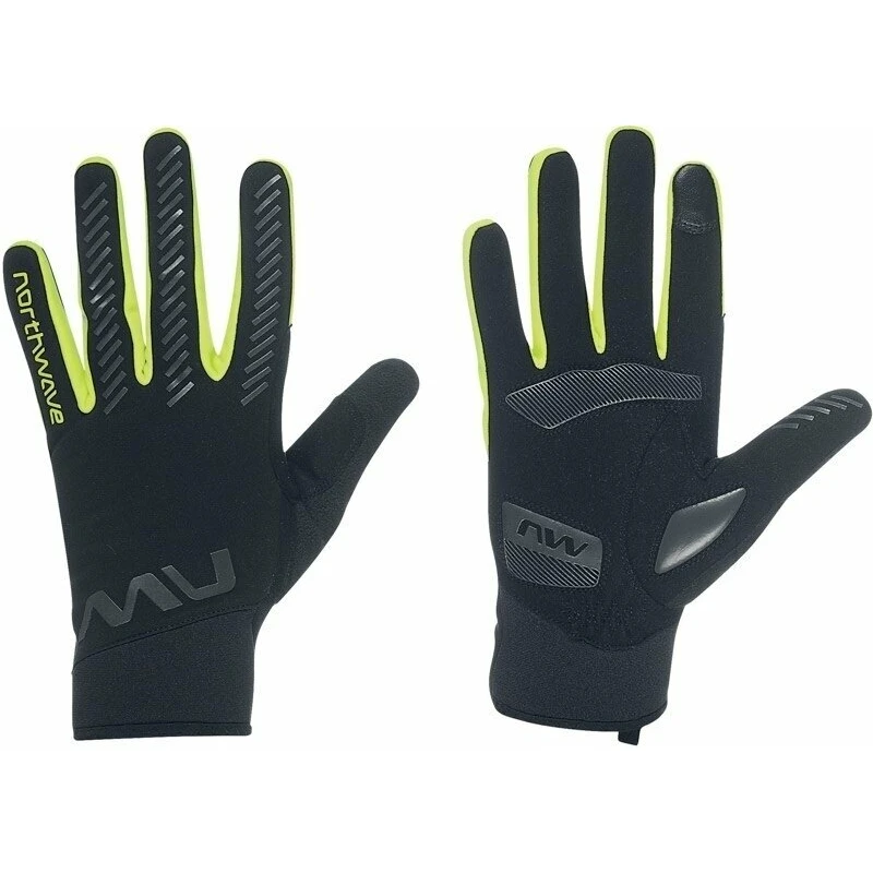 Northwave Active Gel Glove Black/Yellow Fluo 2XL