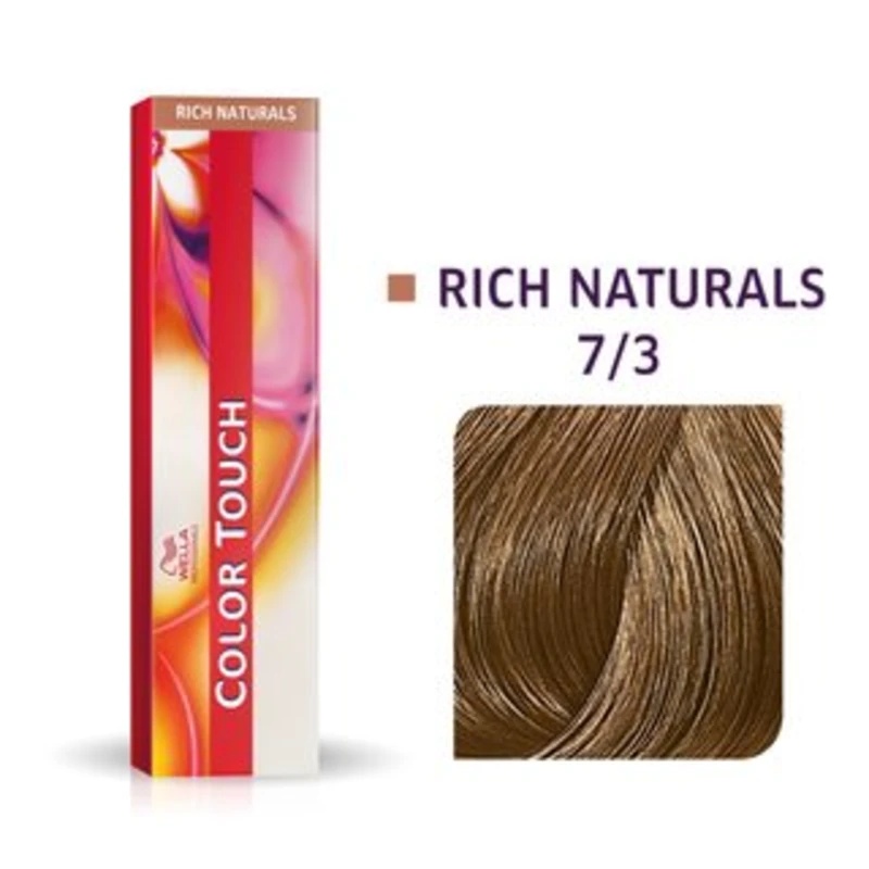 Wella Professionals Color Touch Rich Naturals profesionální demi-permanentní barva na vlasy s multi-dimenzionálním efektem 7/3 60 ml