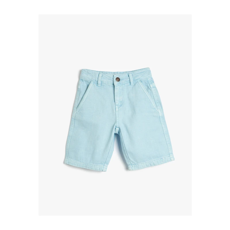 Koton Denim Shorts Pocket Cotton