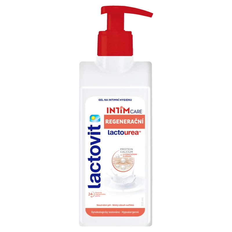 Lactovit LactoUrea gel na intimní hygienu s regeneračním účinkem 250 ml